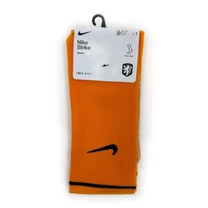 Nike Strike Knee High Soccer Socks Mens Womens Netherlands Home Kit Orange Gray